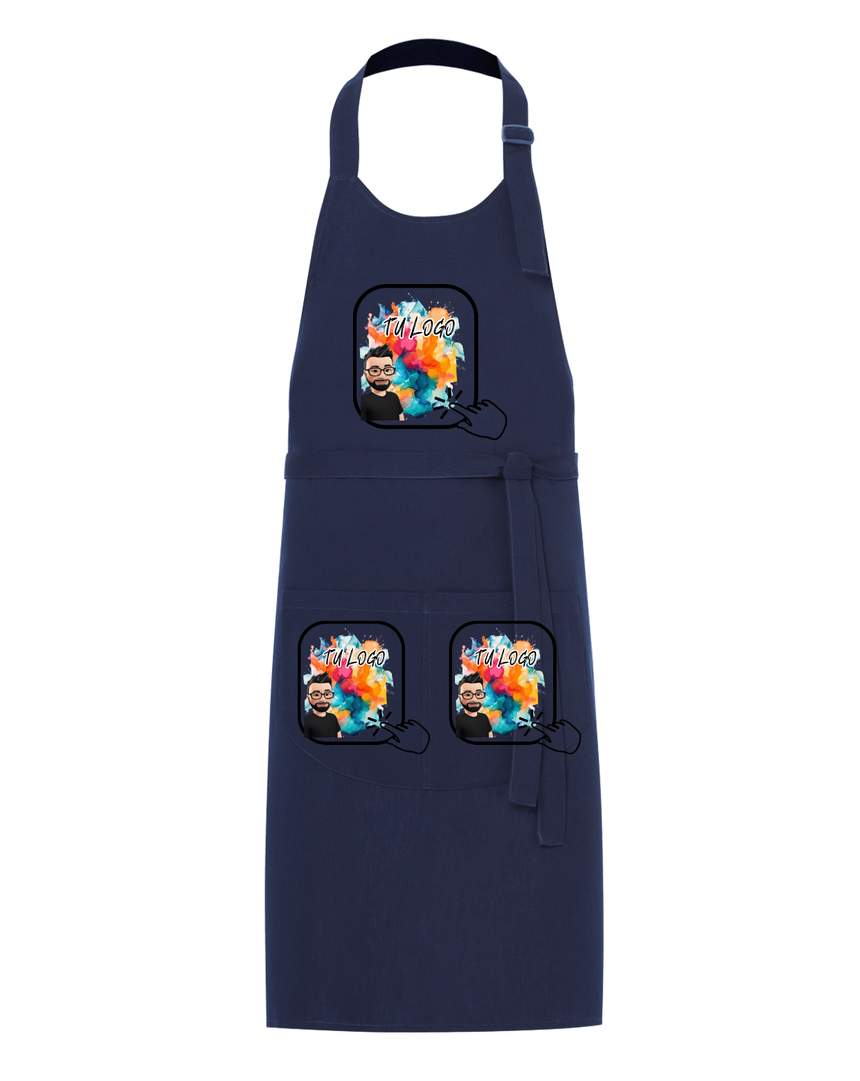 Delantal Completo Azul Marino