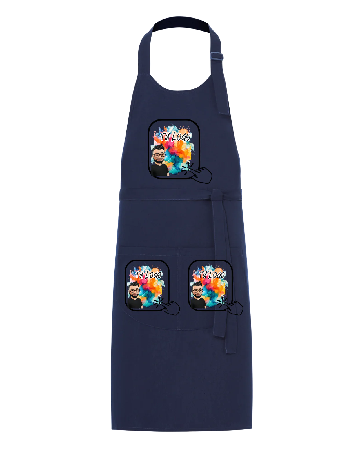 Delantal Completo Azul Marino