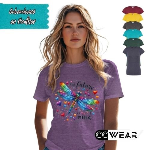 Camiseta Heather (Jaspeados) -7 colores-