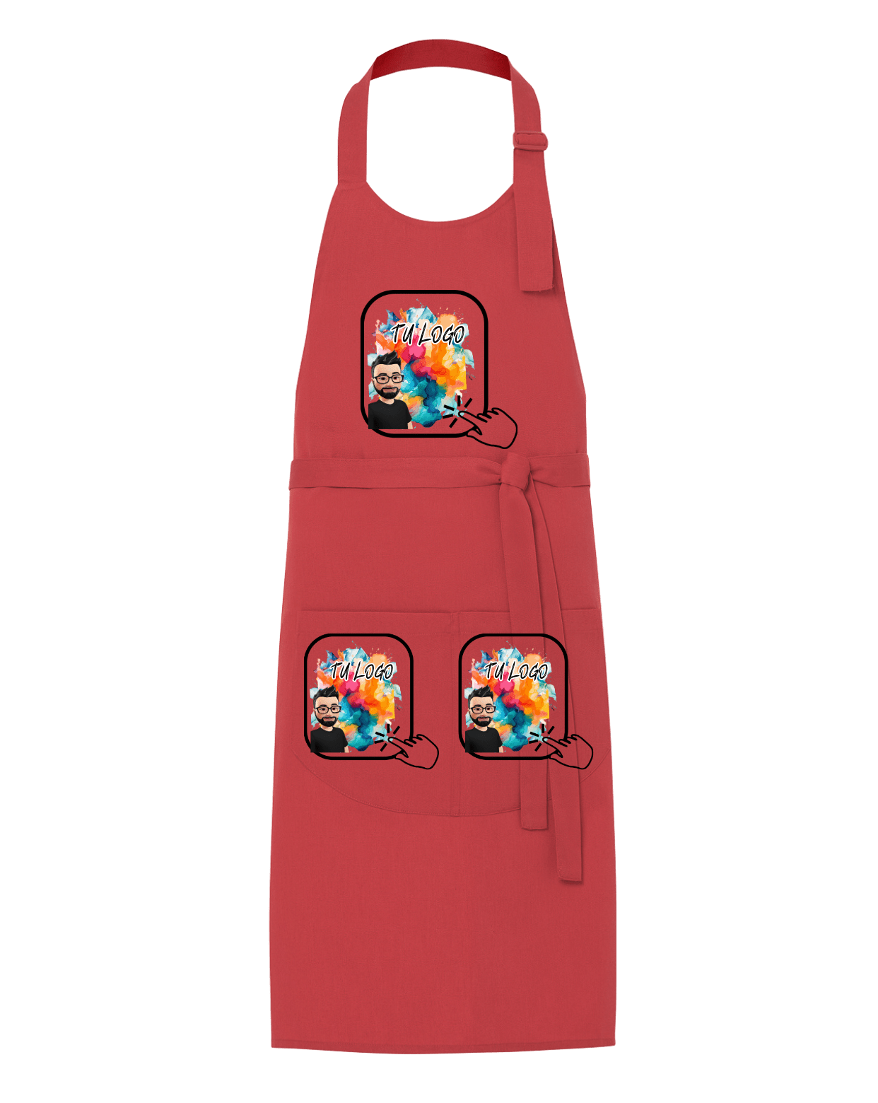 Delantal Completo Rojo