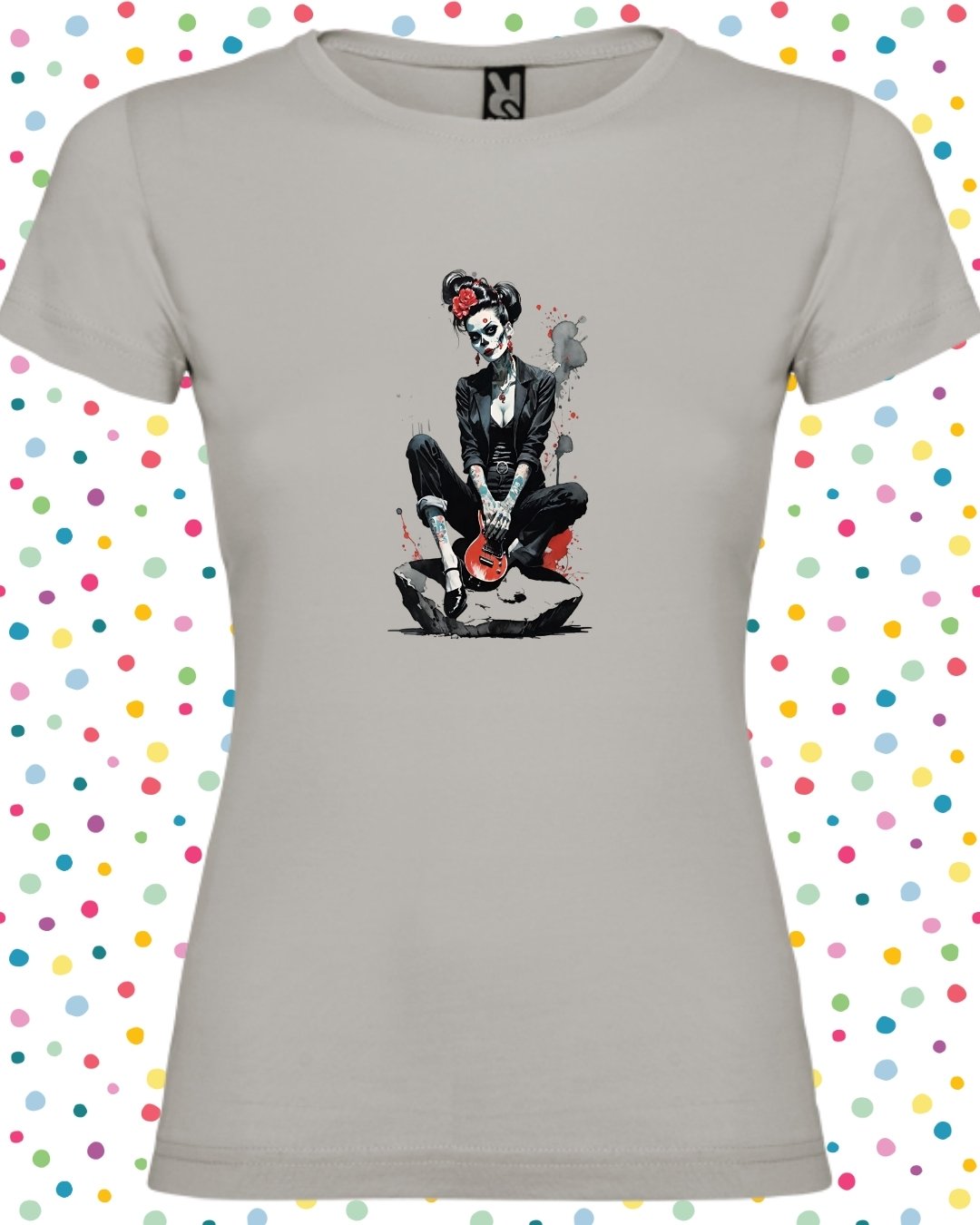 camisetas rockeras para mujer distintos diseños algodón 100%