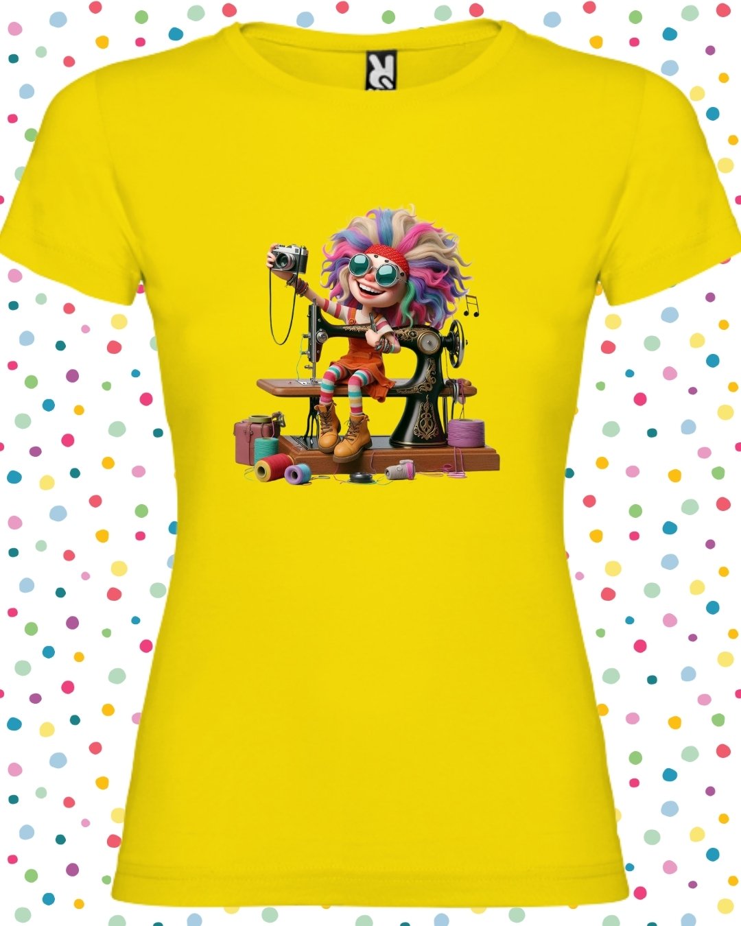 Camiseta costurera loca