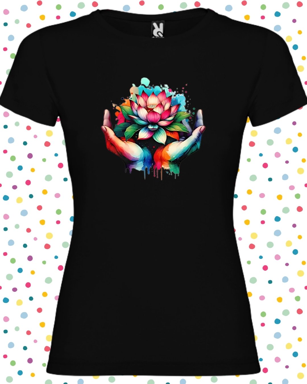 camiseta mujer nenúfar, ochenta, indie colores diferentes, algodón 100%