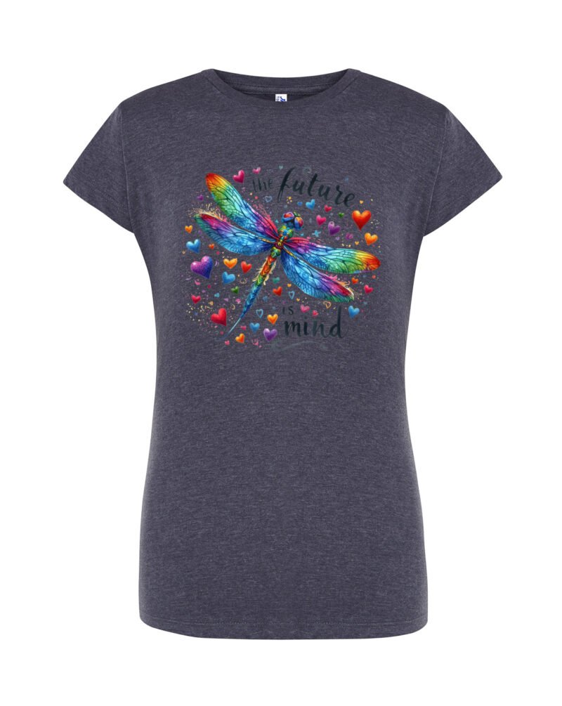 DRAGONFLY_Camiseta Mujer Manga Corta Heather