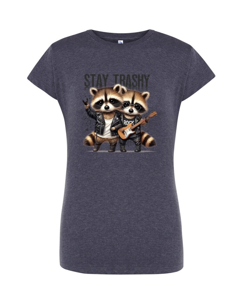 RACCONROCK_Camiseta Mujer Manga Corta Heather
