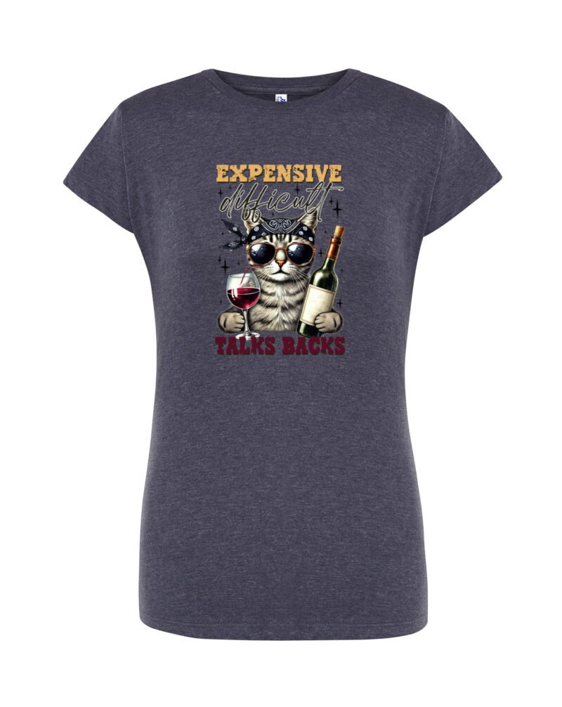 LETUSTALK_Camiseta Mujer Manga Corta Heather
