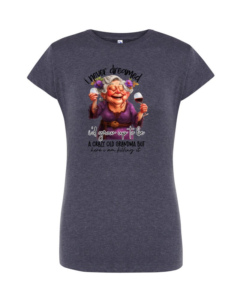 WINE_Camiseta Mujer Manga Corta Heather