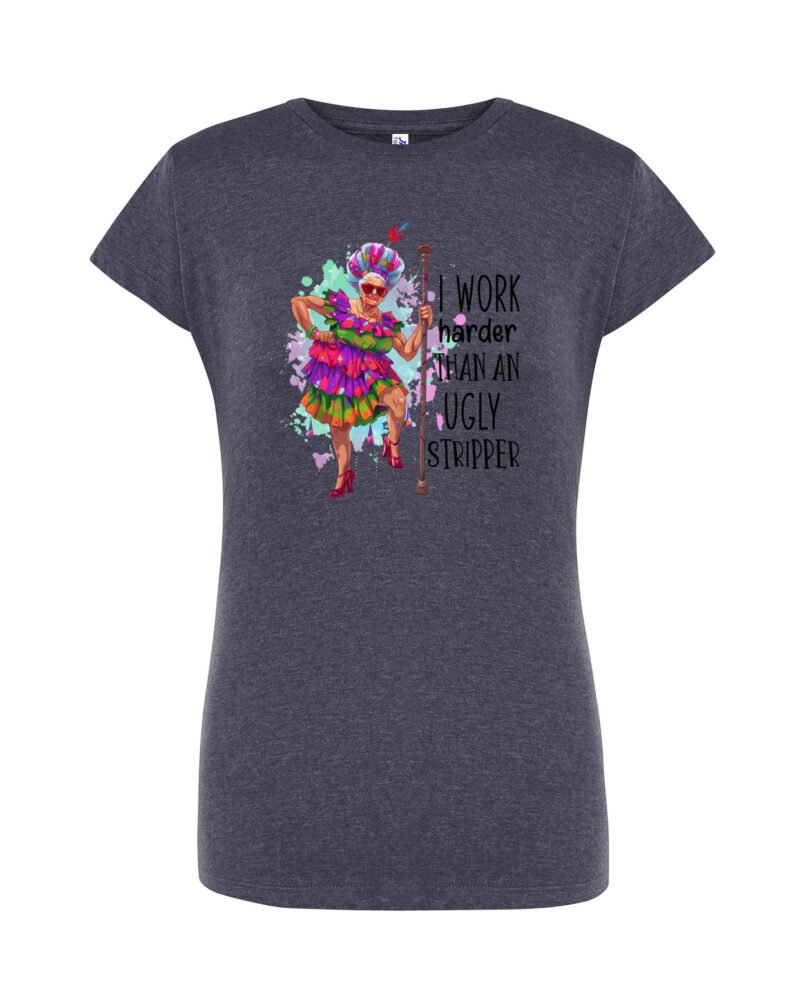 STRIPPER_Camiseta Mujer Manga Corta Heather
