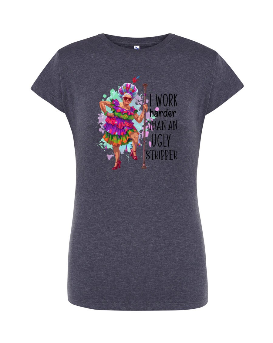 STRIPPER_Camiseta Mujer Manga Corta Heather
