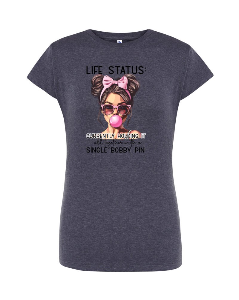 LIFE_Camiseta Mujer Manga Corta Heather