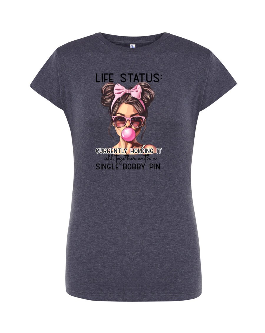 LIFE_Camiseta Mujer Manga Corta Heather