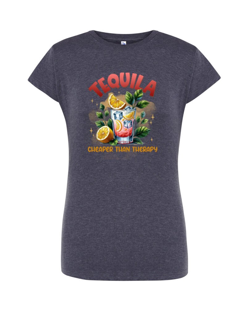 THERAPY_Camiseta Mujer Manga Corta Heather