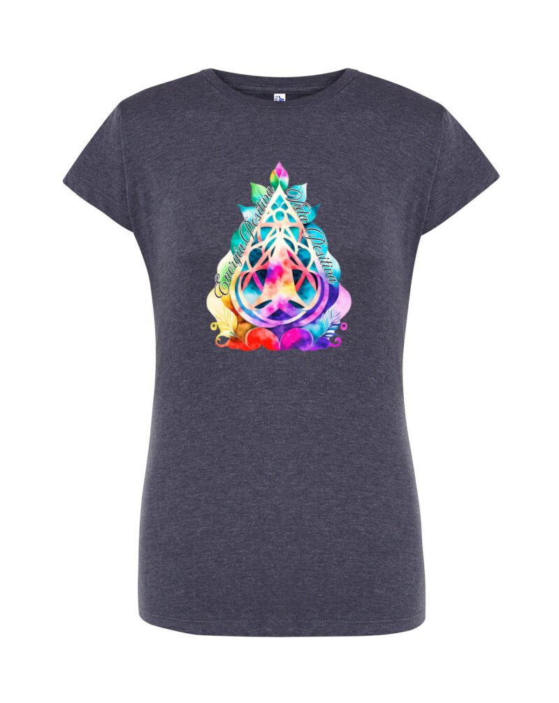 VIDAPOSITIVA_Camiseta Mujer Manga Corta Heather