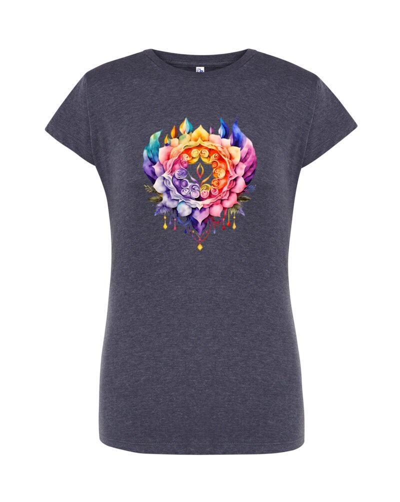 OM_Camiseta Mujer Manga Corta Heather