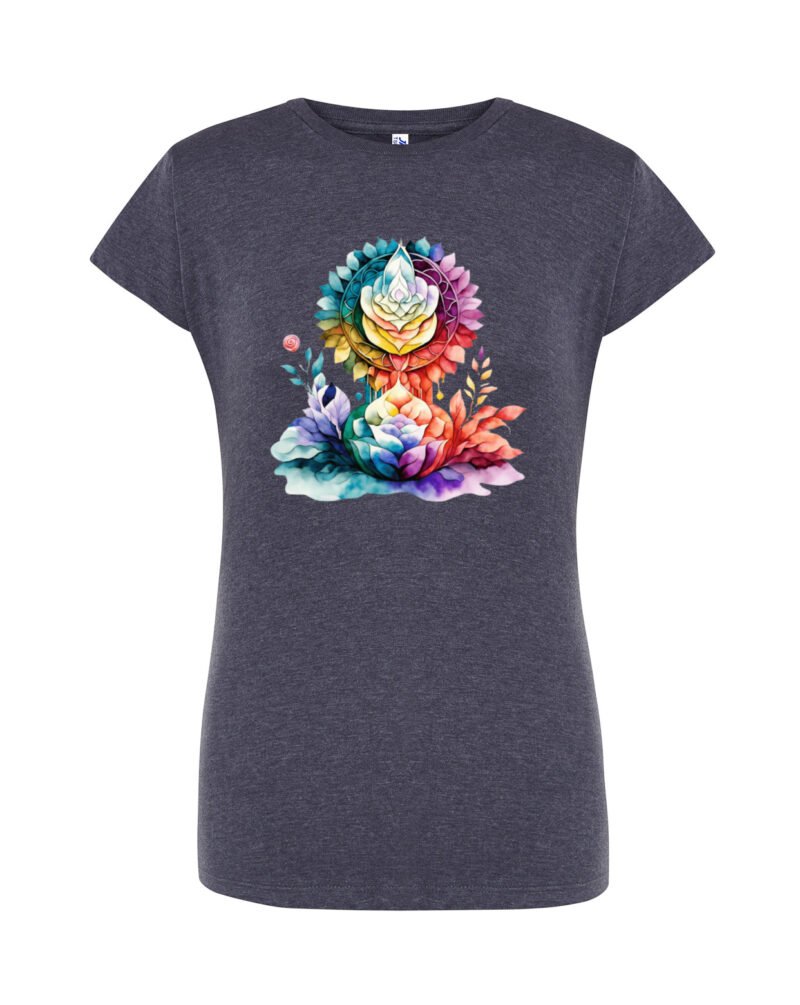 KARMAFLOW_Camiseta Mujer Manga Corta Heather