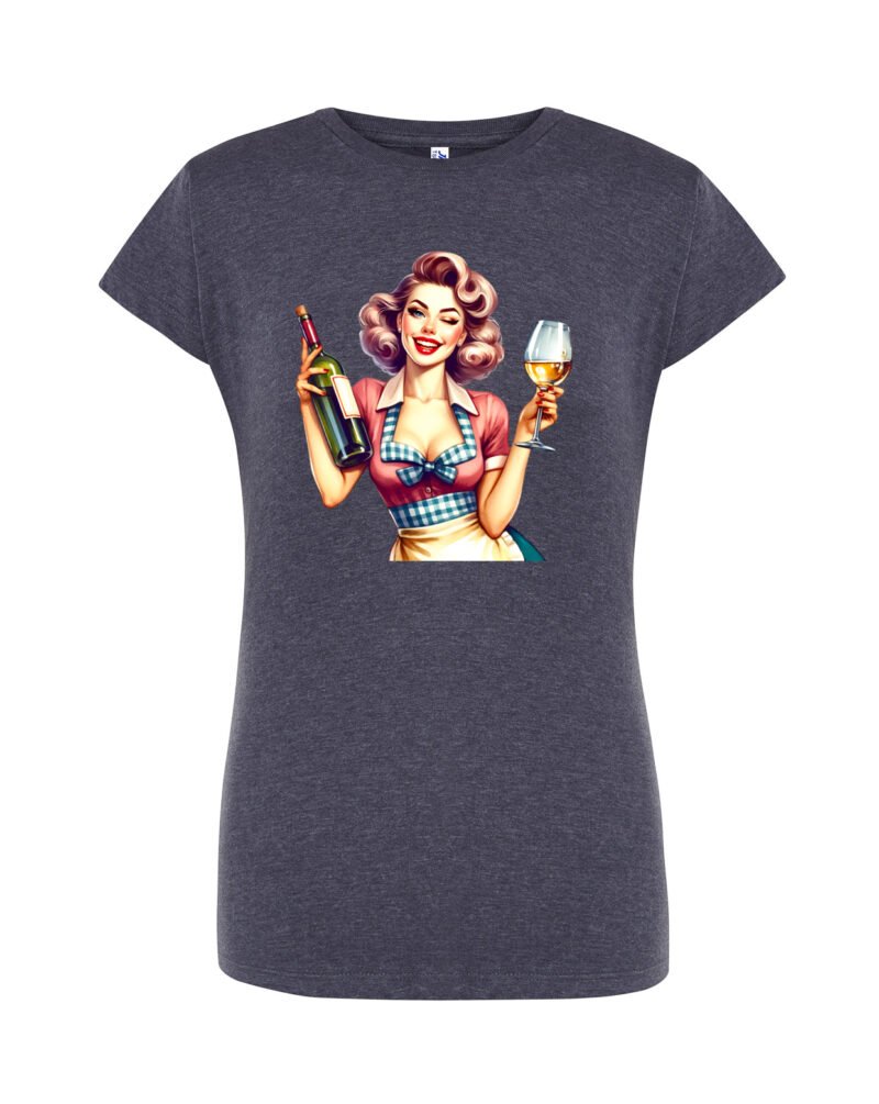 PINWINE_Camiseta Mujer Manga Corta Heather