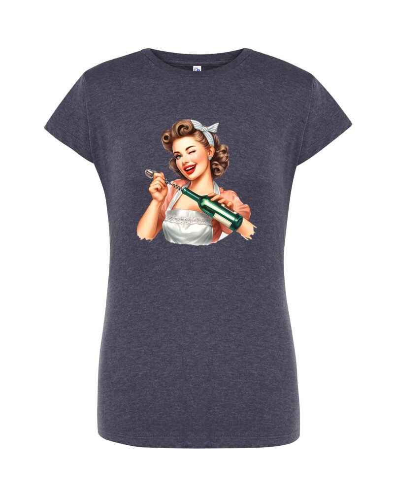 PINCORKSCREW_Camiseta Mujer Manga Corta Heather