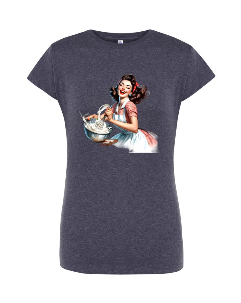 PINWHISK_Camiseta Mujer Manga Corta Heather