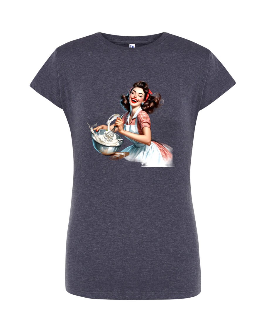 PINWHISK_Camiseta Mujer Manga Corta Heather