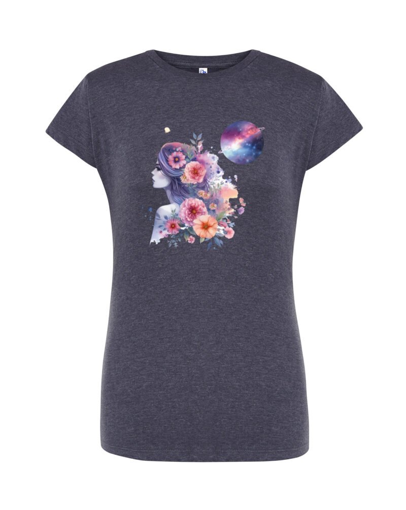 WOMENUNIVERSE_Camiseta Mujer Manga Corta Heather
