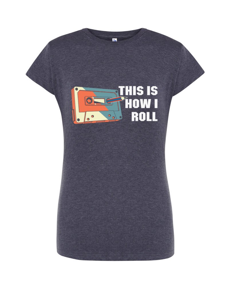 ROLL_Camiseta Mujer Manga Corta Heather