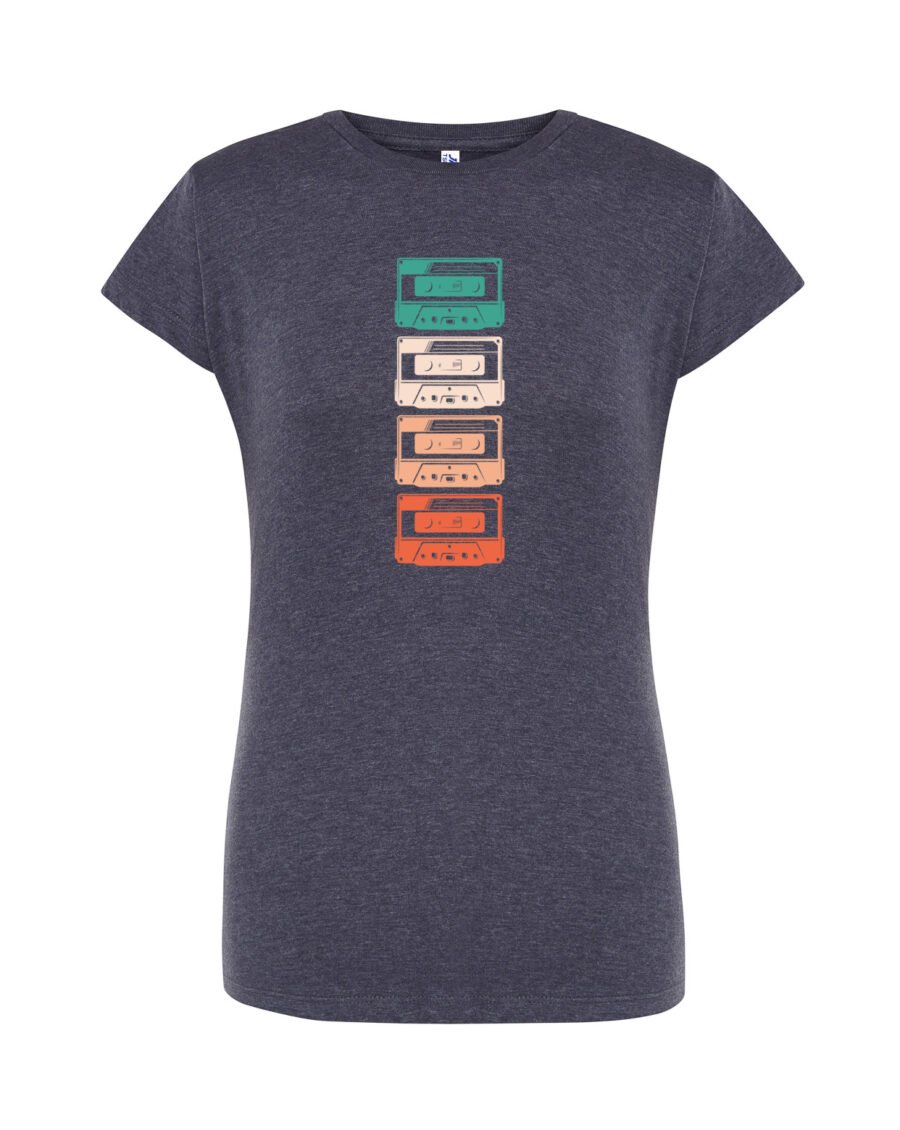 PLAYLIST_Camiseta Mujer Manga Corta Heather