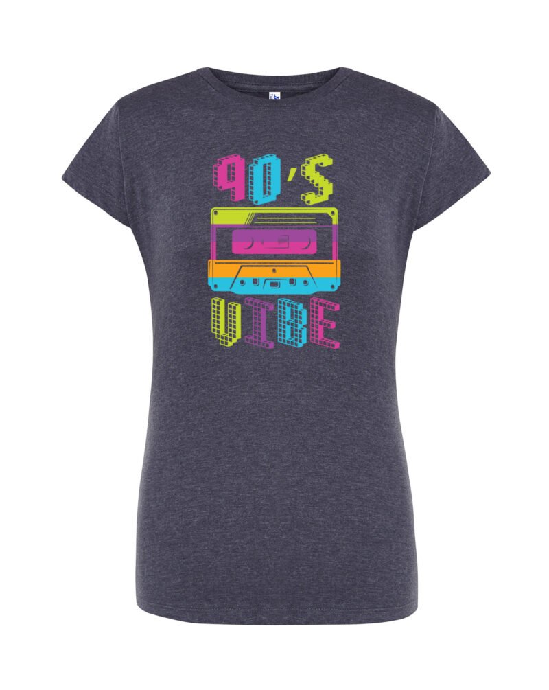 VIBE_Camiseta Mujer Manga Corta Heather