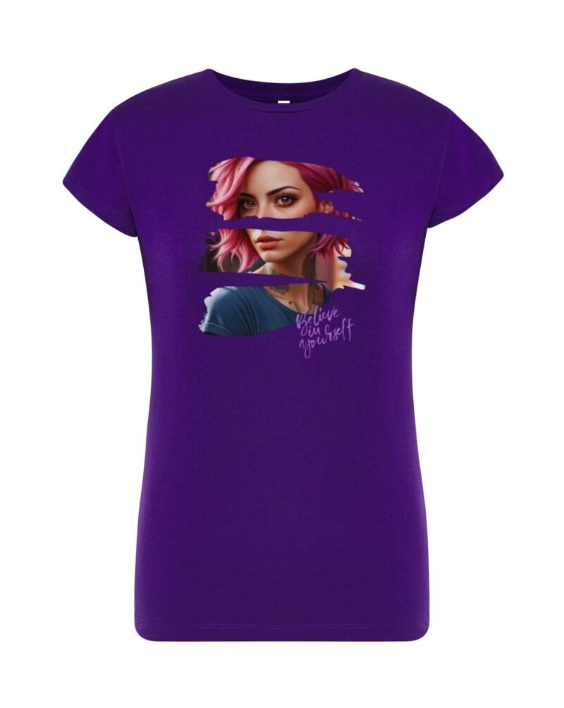 BELIEVE_Camiseta Mujer Manga Corta