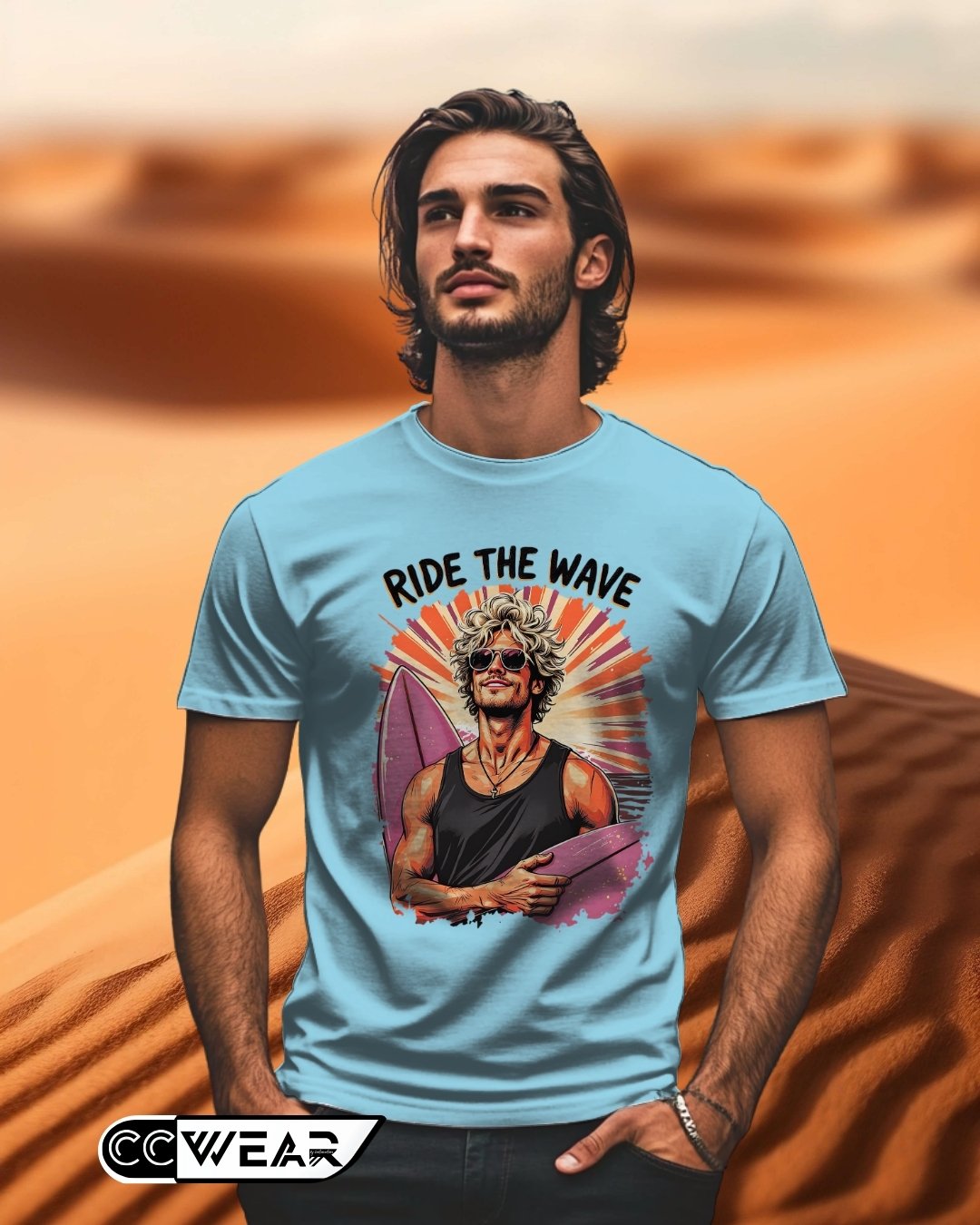 amiseta Ride the Wave combina actitud y comodidad en un diseño único. Con un estampado vibrante que captura la energía del océano, esta prenda es perfecta para quienes viven con pasión y aventura.