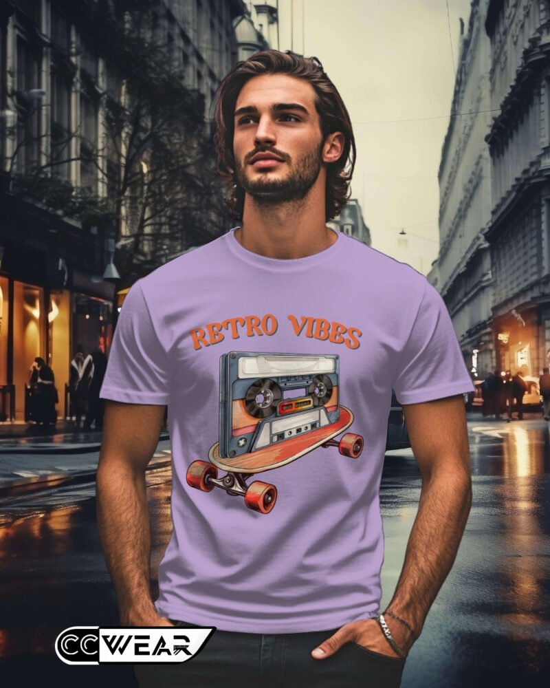 Retro vibes que nunca pasan de moda 🔊 Un diseño único que une lo clásico con la energía del streetwear. 🔥 Nueva camiseta "Retro Vibes" Para quienes saben que la buena música y el skate son eternos.