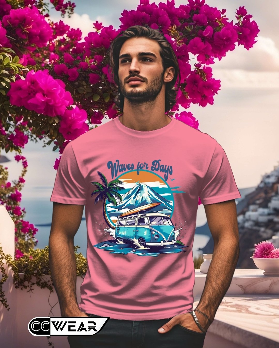 CAMISETA VERANO SURF MARCA EMPRENDEDORES UNICAS EXCLUSIVAS