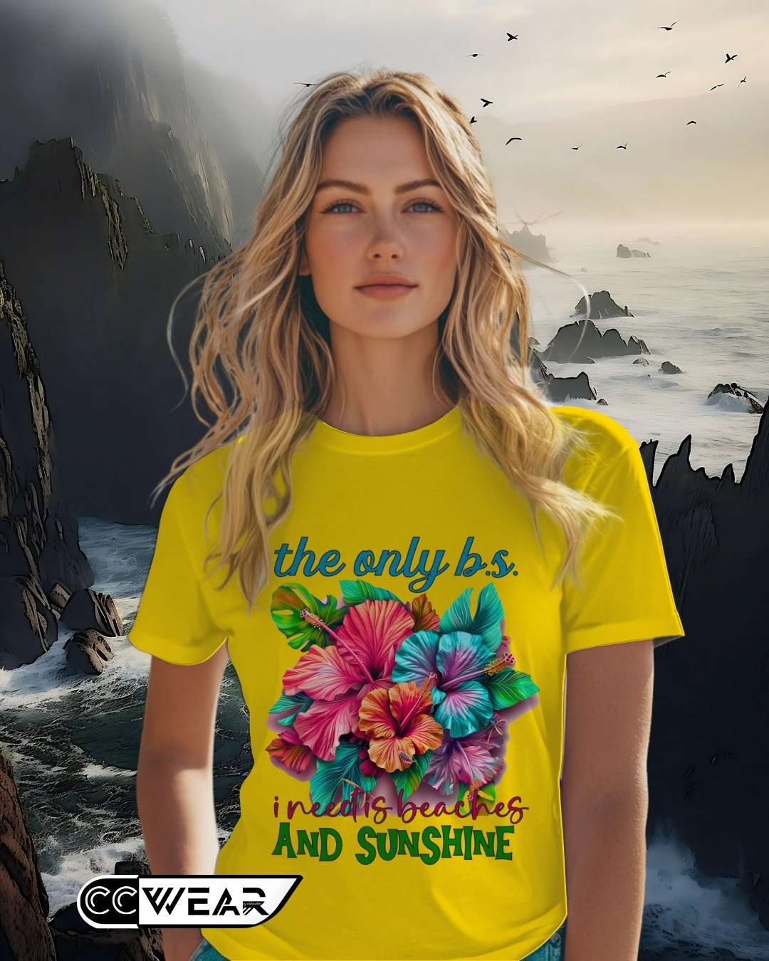 camiseta verano mujer diseño floral