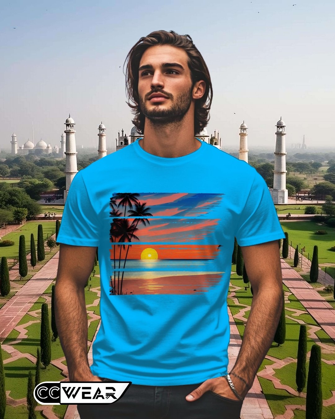Camiseta de la colección de verano modelo color del paraiso, publicada en instragram por @cositascostura.