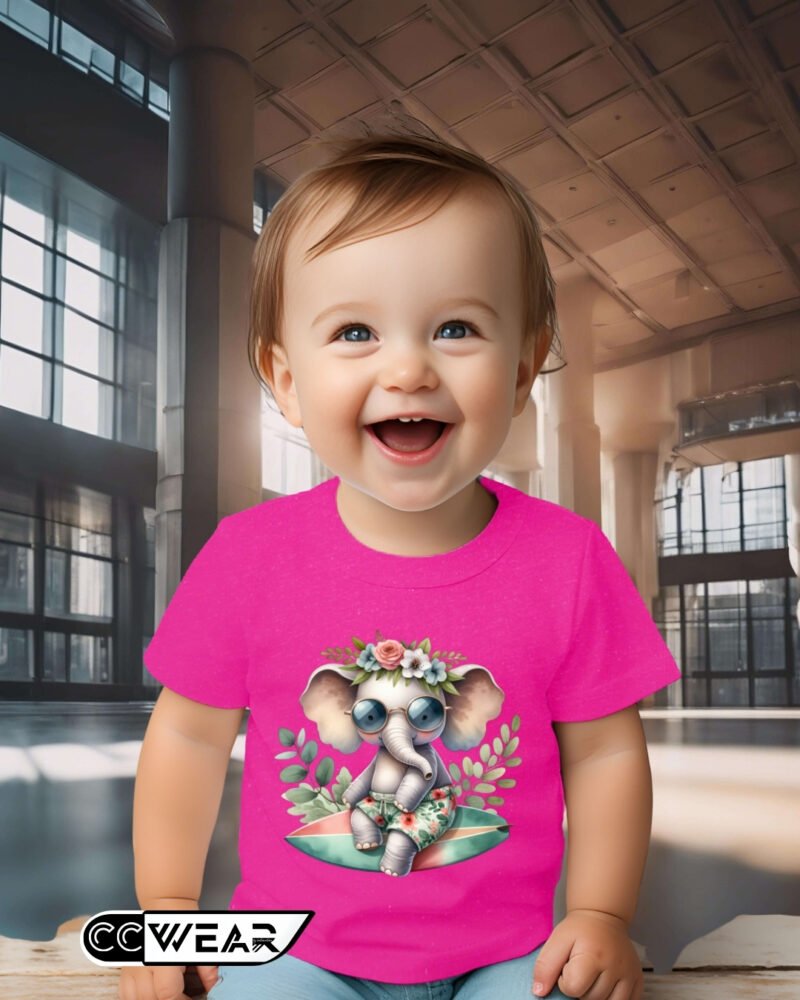 Camiseta Verano Elefante Surfero