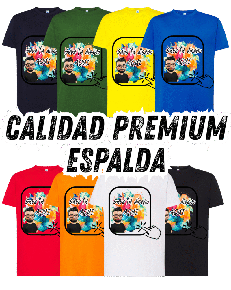 cccustom calidad premium espalda camiseta