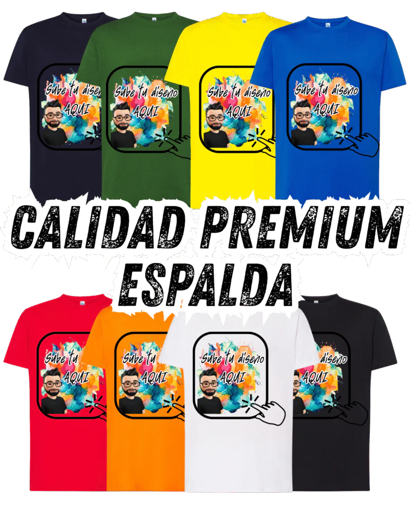 cccustom calidad premium espalda camiseta