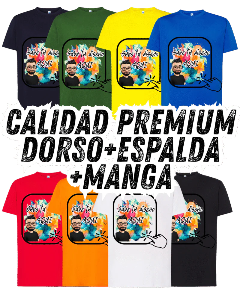 cccustom calidad premium espalda camiseta