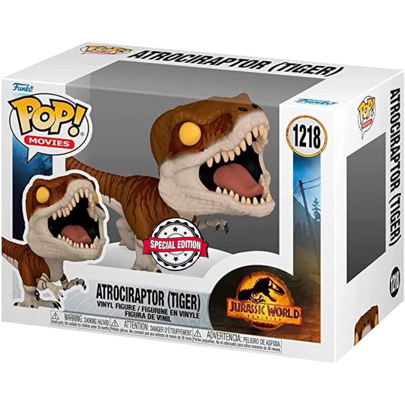 Figura POP Jurassic World Atrociraptor Tiger Exclusive