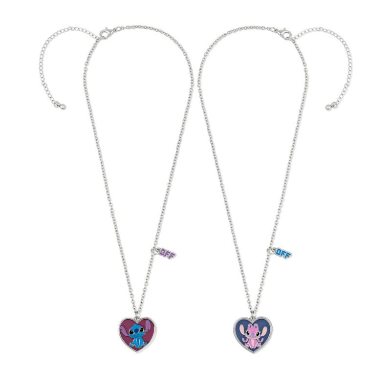 Set 2 Colgantes Angel & Stitch Disney