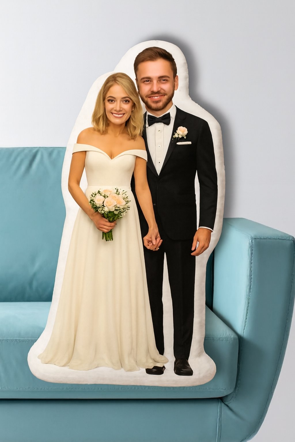 cojin personalizdo novios