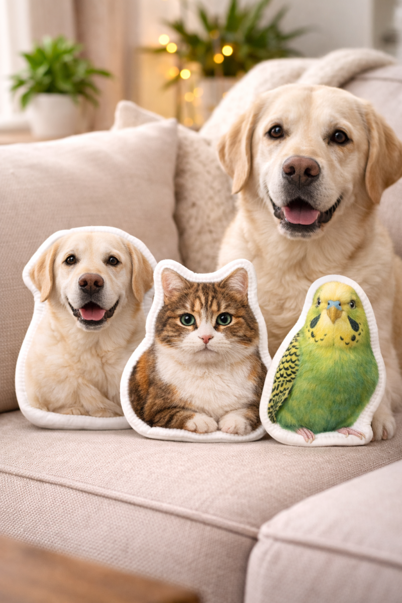 cojín mascota personalizado