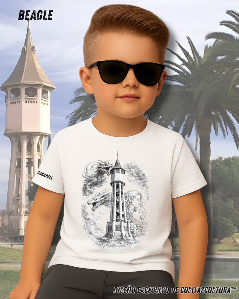 Dibujo a Lapiz Sant Jordi Sabadell Blanco