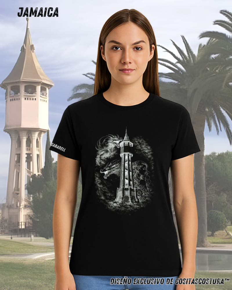 Dibujo a Lapiz Sant Jordi Sabadell negro