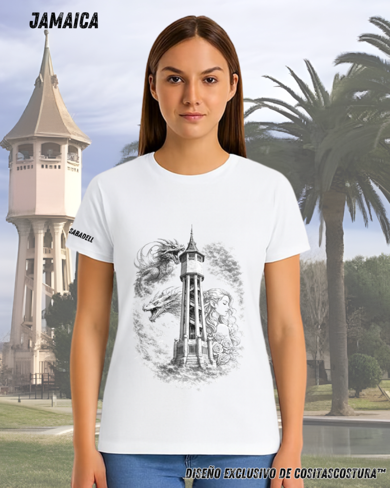 Dibujo a Lapiz Sant Jordi Sabadell Blanco