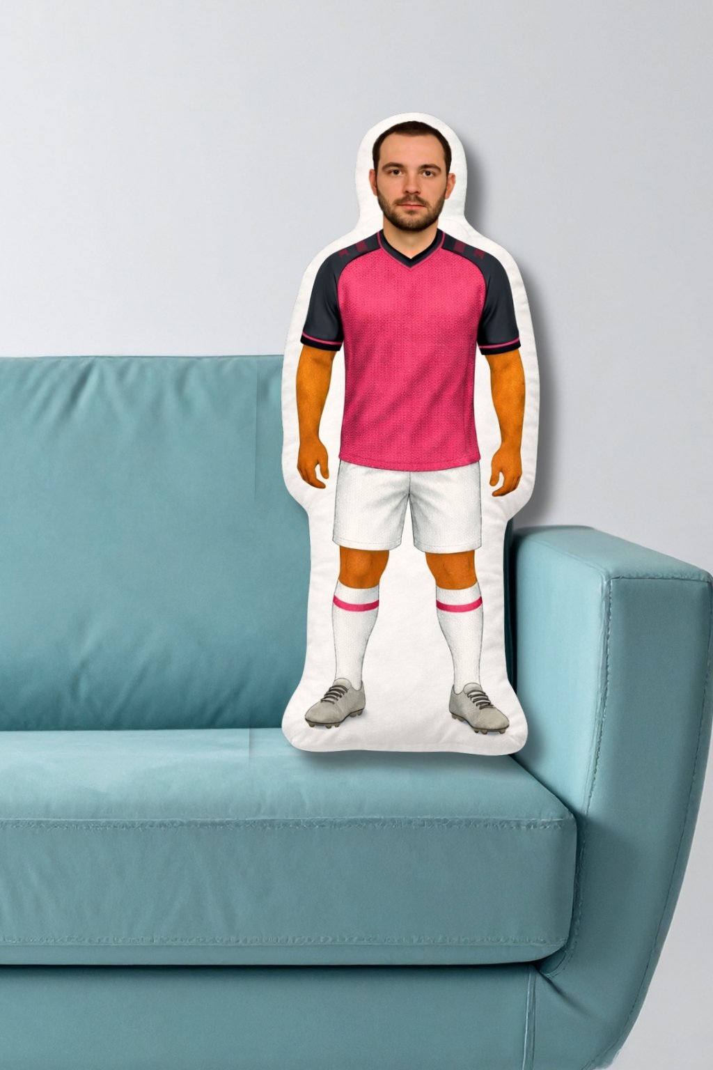 Cojin personalizado con indumentaria del club de futbol sabadell par aficionados