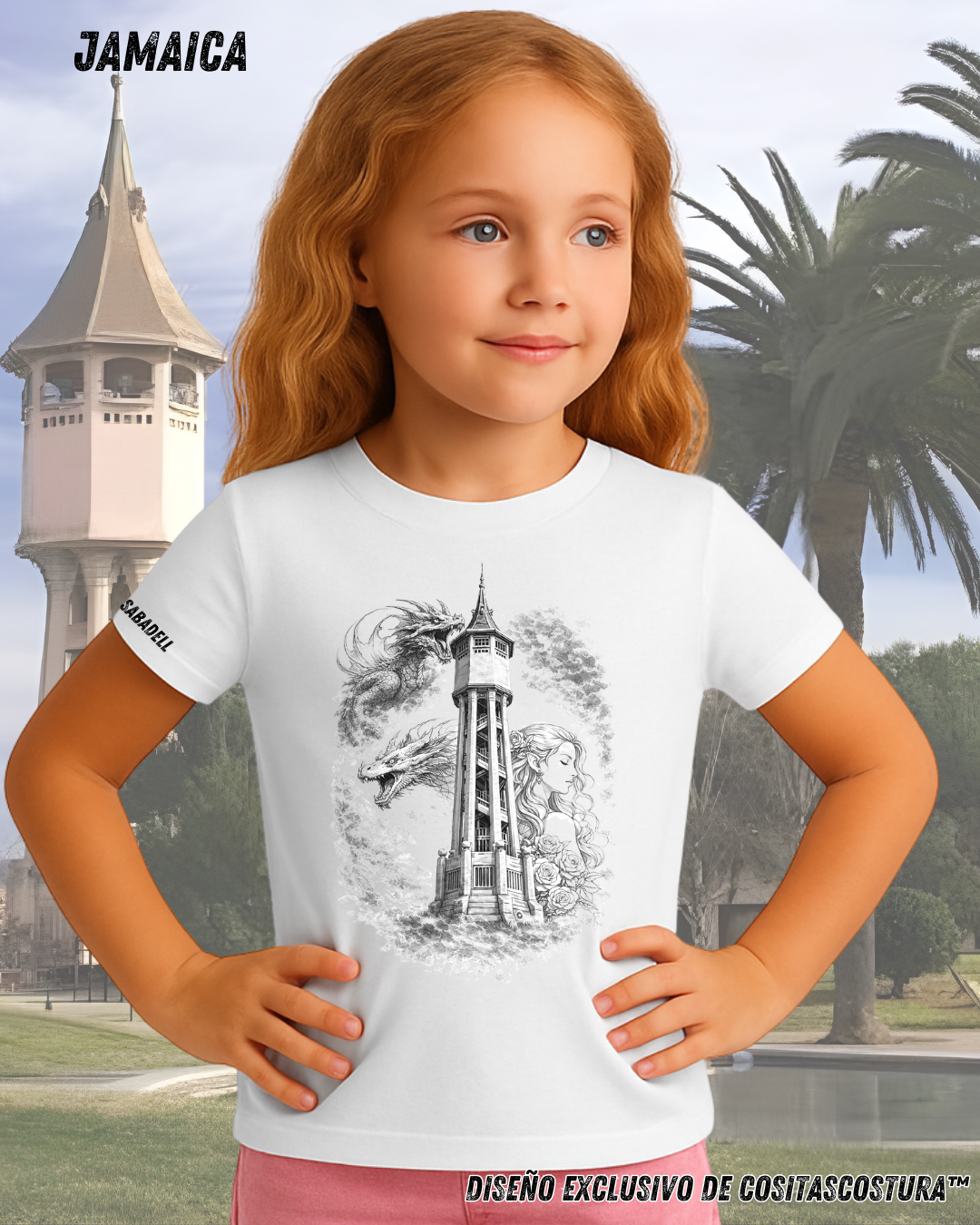 Dibujo a Lapiz Sant Jordi Sabadell Blanco