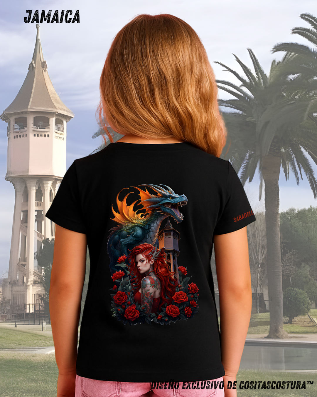 1ºMod. Camiseta Niña Diada Sant Jordi Sabadell Torre del Aigua - Imagen 2