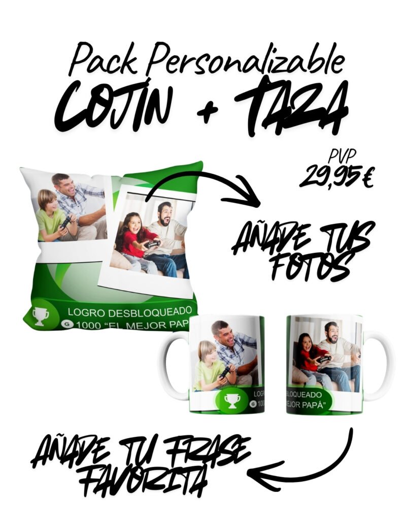 PACK TAZA + COJÍN DÍA DEL PADRE