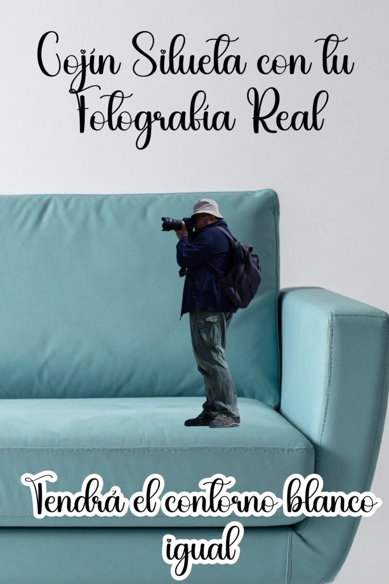 COJÍN SILUETAS CON TU FOTOGRAFIA DE CUERPO COMPLETO