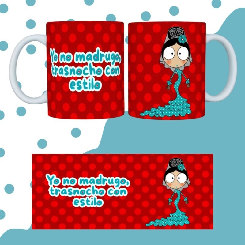 TAZA FLAMENQUILLAS SUBLIMADA